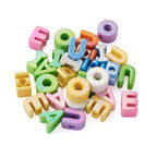 FASHEWELRY 30Pcs Large Acrylic Letter Beads with Large Hole Big Plastic Letter Blocks Charms 3D Letters Chunky Vowel Initial Alphabet Beads for Key Chains Necklace DIY Arts Craft Projects - color: Random #2, size: Vowels