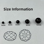 200pcs 6mm Crystal Glass Beads Faceted Rondelle Glass Spacer Beads for Bracelets Necklace Pendants Earrings Key Chains Jewelry Making(Black) - color: Black, size: 6mm