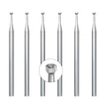 6 Pcs 1.6mm Round Cup Burr - 3/32'' Shank Wire Rounder Bits Jewelry Burs for Lapidary Making - color: 6 Pcs 1.6mm Round Cup Burs