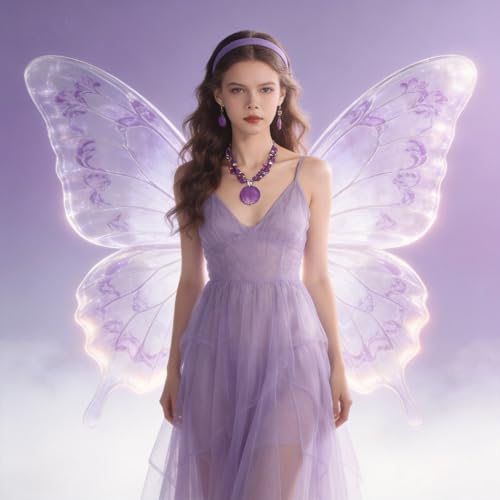 Layered Beads Statement Fashion Necklace Chunky Jewelry Set Big Colorful Glass Stone Circle Shell Pendant Choker Necklace and Earring Set for Women - color: purple