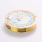 65.61 Feet 28 Gauge Copper Wire 0.3mm Jewelry Beading Wire Gold Metal Craft Artistic Coil Wire - color: Gold, size: 28 Gauge