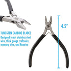 The Beadsmith Precision Series Pliers Set – 3-Piece Kit: Chain Nose, Round Nose and Flush Cutter with Tungsten Carbide Blades – Make Bracelets, Necklaces & Earrings – Tools for Jewelry Making - style: Precision Set