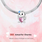 S925 Bead Dangle Charms for Bracelets Necklaces, Compatible with Pandora, Jewelry Making - style: Bunny Charms