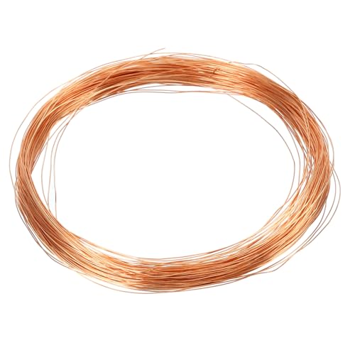 PATIKIL 99.9% Soft Copper Wire, 1Pcs 32Gauge/0.2mm Diameter 25m/82ft Spool Pure Copper Craft Wire for Jewelry Making Beading Garden Plants - size: 32Gauge
