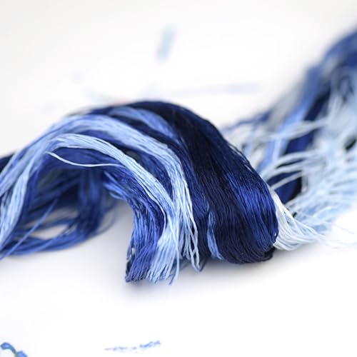 4 Skeins Mulberry Silk Floss Embroidery Thread Floss-Cross Stitch Threads China Silk Woven Jewelry Threads DIY Sewing Kits (11) - color: 11
