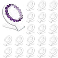 20 Pcs Acrylic Bracelet Display, Clear Bracelet Display Stand, Bracelet Display Stand for Vendors, Bracelet Holder Bangles Organizer for Store, Showcase and Home Storage