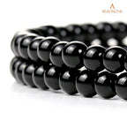 BEADNOVA 4mm Black Onyx Gemstone Round Loose Beads for Jewelry Making (90-92pcs) - color: 01) Black Onyx Agate Round Beads, size: 4mm