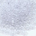 150Pcs Acrylic Flower Beads Candy Color Transparent Plastic Pastel Spacer Beads with Hole for DIY Crafts Wind Chimes Suncatcher Necklaces Bracelets Earrings Jewelry Making(White) - color: White