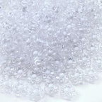 150Pcs Acrylic Flower Beads Candy Color Transparent Plastic Pastel Spacer Beads with Hole for DIY Crafts Wind Chimes Suncatcher Necklaces Bracelets Earrings Jewelry Making(White) - color: White