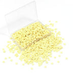 Light Yellow Polymer Clay Beads, 6mm Heishi Bead for Jewelry Bracelets Necklace Making 1000PCS - color: Golden yellow