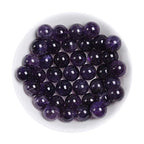 Natural Stone Beads 4mm Amethyst Beads Gemstone Round Loose Beads Crystal Energy Stone Healing Power for Jewelry Making DIY,1 Strand 15" - color: Amethyst, size: 4MM