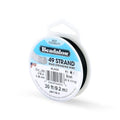Beadalon 49 Strand Stainless Steel Bead Stringing Wire, .018 in / 0.46 mm, Black, 30 ft / 9.2 m - color: Black, style: .018 in / 0.46 mm, 30 ft / 9.2 m