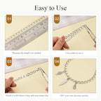 Jabogrii 5 Meters Oval Lip Jewelry Making Chains Silver Stainless Steel Chain with Lobster Clasps and Jump Rings for Jewelry Making - color: Oval Lip Silver