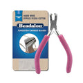 Beadalon Professional Series Tungsten Carbide Jaw Hard Wire Bypass Flush Cutter, Purple Vinyl-Free Grips, Stainless Steel, cuts up to 18 gauge Wire, 5 in - style: Bypass Flush Cutter, Purple