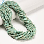 ICAI 2x4mm Natural Rondelle Beads – Loose Gemstone Spacers for DIY Jewelry Making (Amazonite) - color: Amazonite, size: 2x4