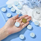 LiQunSweet 12 Pcs Silicone Focal Beads Rubber Silicone Beads Round Twelve Constellations 12 Zodiac Signs Bead Charms for Bracelet DIY Keychain Making Craftings Necklace Lanyard - color: Zodiac Signs Silicone Bead_12 Pcs
