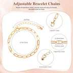 408Pcs Gold Charm Bracelet Making Kit for Girls, Including 12 Bracelet Chains, 152 Charms, 200 Jump Rings, 20 Earing Hook, 2 Necklace, 1 Jewelry Plier for DIY Crafting and Jewelry Making for Adults