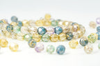 0.9 oz (25g) Mix of 280pcs 4mm Round Faceted Fire Polished Czech Glass Beads, Golden Shades - color: 4mm Gold Mix, size: 25 g