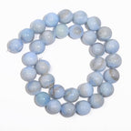 Yochus 60pcs 6mm Grayish Blue Persian Jade Energy Healing Round Bulk Gemstone Beads for Jewelry Making Bracelet Necklace Earring DIY - color: Grayish blue, size: 6mm
