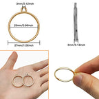 Oubaka 100pcs Open Bezels for Resin,Hollow Frame Pendants Blank Resin Pendants Open Bezel Pendants Backs Geometric Pressed Flower Frame for Jewelry Making,DIY Resin Crafts(K Gold,White K) - color: 100pcs Round Open Bezel Pendants