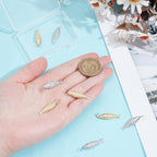 BENECREAT 8Pcs Brass Fish Charms, Gold & Platinum Sea Animal Fish Shaped Pendants for DIY Bracelet Necklace Earrings Jewelry Making - color: Gold & Platinum