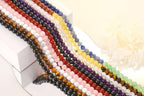QINJIEJIE 100PCS Dragon Blood Stone Beads 8mm Natural Stone Beads Round Loose Gemstone Bead for Bracelet Beading Crystal Jewelry Making DIY Necklace Earrings 0.32" - color: Dragon Blood Stone, size: 100PCS