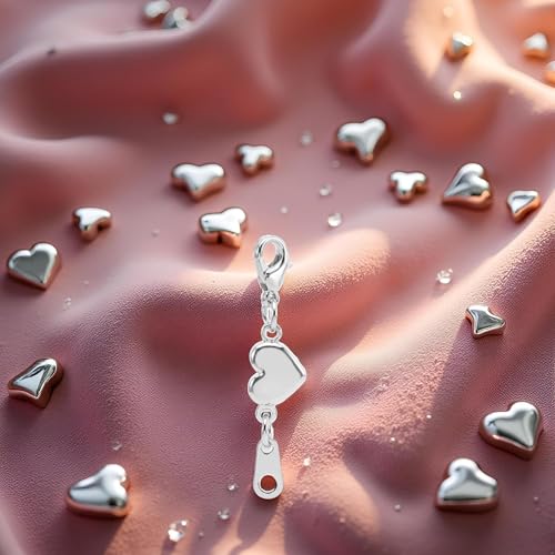 2Pcs 925 Sterling Silver Heart Jewelry Clasps,DIY Making,Silver Double Lobster Clasp Closures Necklace Extender for Necklace Bracelet,Jewelry Clasps,Arts,Crafts and Sewing,Jewelry Findings