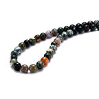 BEADIA Natural India Agate Stone Round Loose Semi Gemstone Beads for Jewelry Making 8MM 44PCS - color: India Agate, size: 8mm