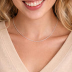 KEZEF 18k Gold Plated 925 Sterling Silver Unisex 14"-36" Singapore Chain Necklace - color: Sterling Silver, size: 22 Inch