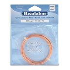 Beadalon German Style Wrapping Wire, Round, Copper, 22 Gauge, 10 m / 32.8 ft - color: Copper, size: 22 gauge / 32.8 ft