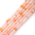 Faceted 4x6mm Natural Pink Aventurine Stone Rondelle Spacer Gemstone Beads Loose Semi Gemstone Beads for Jewelry Making - color: Pink Aventurine