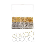 Jump Rings for Jewelry Making Supplies - 4600Pcs Silver and Gold with Open Close Tools - Assorted Sizes for Necklace Repair and Craft Projects Keychains DIY