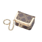 Royal Bagger Genuine Cow Leather Mini Jewelry Box Women's Coin Purse Solid Color Kiss Lock Change Pouch Casual Style Small Storage Bag for Women 1894 (Dark Blue 6894) - color: Dark Blue 6894