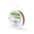 Beadalon 7 Strand Stainless Steel Bead Stringing Wire, 0.015 in / 0.38 mm, Pink, 30 ft / 9.2 m - color: Pink, style: .015 in / 0.38 mm , 30 ft / 9.2 m