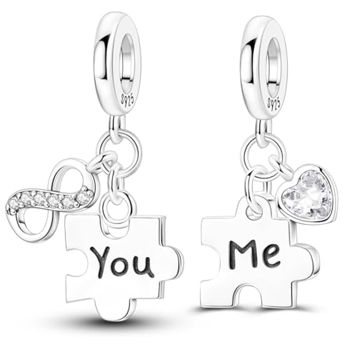LAZA Charms for Bracelets 925 Sterling Silver Butterfly Summer Travel Ocean Lucky Charm Beads Pendant Jewelry for Women Mom - color: You and Me love infinitely