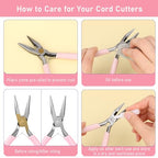 5 Inch Long Needle Nose Pliers with Side Cutters, Chain Nose Pliers for Jewelry Making, Mini and Electronics Use