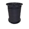 QNR 1/2" Black Shock Cord, Marine Grade Polyester Bungee Cord, 50 ft Spool, UV Resistant Elastic Rope - size: (#16) 1/2" x 50 feet