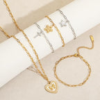Swyabi 20 PCS Gold Plated Necklace Bracelet Chains Bulk Stainless Steel Paperclip Chain with Extender for Jewelry Making - color: 3x7.5mm Gold