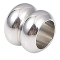 BEADIA Stainless Steel Spacer Beads 8x9mm Double Threaded Loose Charm Caps Beads for DIY Jewelry Making 10pcs with 6mm Hole - color: 8x9mm 6mm
