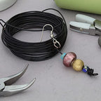 The Beadsmith Square Craft Wire - Soft Temper Beading Wire, Black Color, 18 Gauge, 7 Yards - color: Black, size: 18 Gauge, 7 Yard Coil
