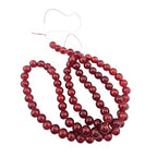 DandS ltd Crackle Lampwork Glass Beads for Jewelry Making, Ruby Red, Vibrant DIY Bracelets, Necklaces, Earrings, Beading Supplies & Craft Kits for Handmade Jewelry, 80pcs 0.39 inch (10mm), #J279-10 - color: Ruby Red