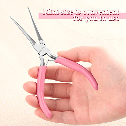 6-Inch Small Needle Nose Pliers for Jewelry Making Precision Extra Long Needle Nose Pliers Smooth Jaws Jewelry Pliers for Bending Wire and Small Object Gripping Jewelry Making Tools - style: Needle Nose Pliers