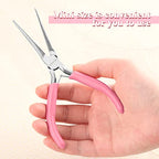 6-Inch Small Needle Nose Pliers for Jewelry Making Precision Extra Long Needle Nose Pliers Smooth Jaws Jewelry Pliers for Bending Wire and Small Object Gripping Jewelry Making Tools - style: Needle Nose Pliers