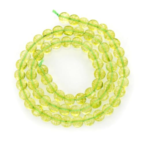 Adabele 15 Inch Natural Green Crystal (Imitation Peridot) Gemstone Beads 6mm Faceted Flat Round Coin Gem Stone Spacer (62-67pcs) for Jewelry Making GZ13-2 - color: Green Crystal (Peridot Imitation), size: 15 Inch/1 Strand