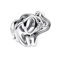 S925 Bead Dangle Charms for Bracelets Necklaces, Compatible with Pandora, Jewelry Making - style: Elephant Charms Openwork