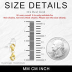 10K Gold Clasp Double Lobster Clasp Necklace Extender Clasp Bracelet Extension Connector for DIY Necklace Bracelet Jewelry Making(Style 5) - size: style 5
