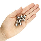 90 Round Silver Acrylic Beads 14mm Diameter with 2.4mm Hole - color: Silver, size: 14mm