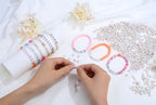 LAIDANLA 1000PCS Acrylic Number Beads Gold Number White Round Bead 7×4mm for Jewelry Bracelets Necklaces Key Chains Making - color: U-Gold Number White Beads