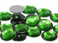 25mm Green Peridot H120 Flat Back Round Acrylic Rhinestones Plastic Circle Gems for Costume Making Cosplay Jewels Pro Grade Embelishments - 20 Pieces (Peridot H120) - color: Peridot H120