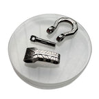 10 set Bow Metal Shackles Screw Pin Anchor Shackle Adjustable D Clasps Buckles for Paracord Bracelet Belt (Black)